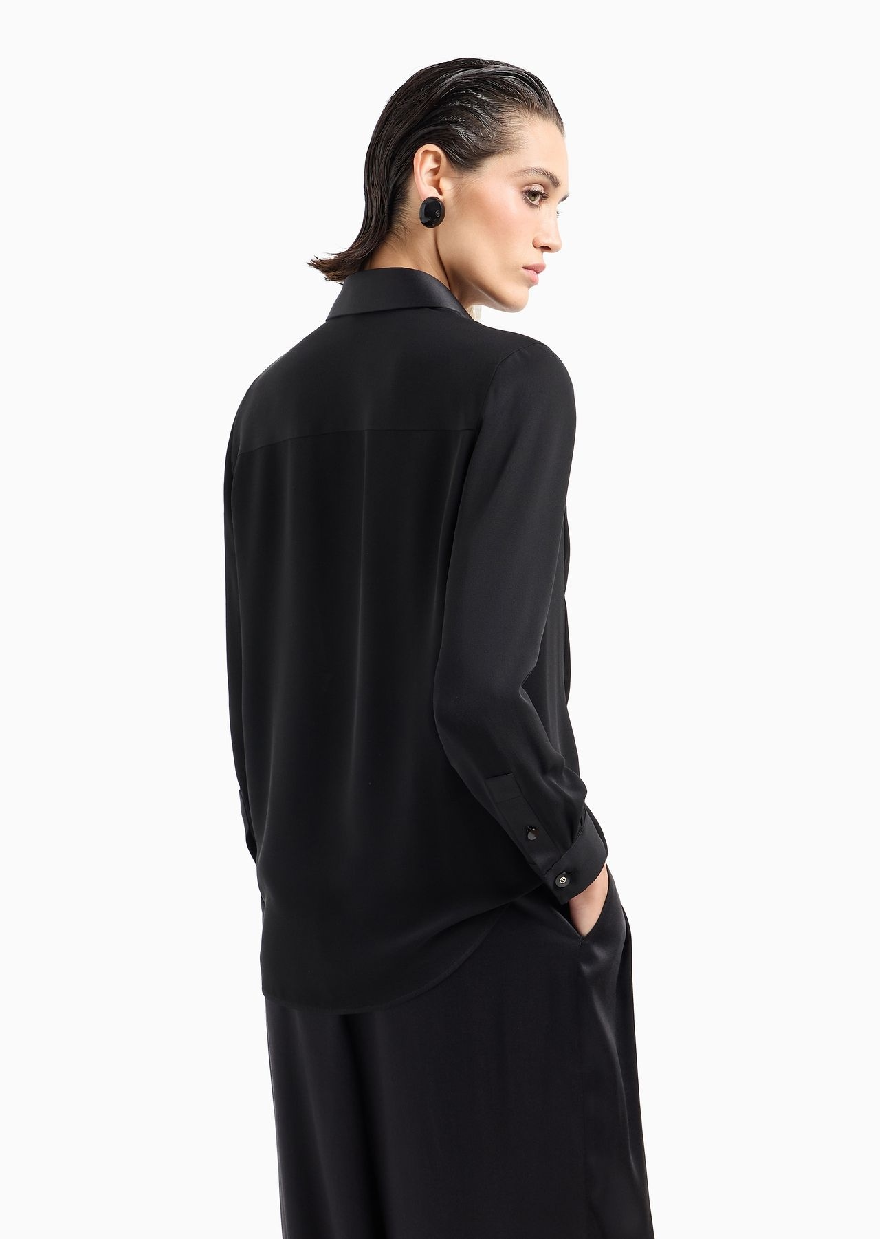 Triple silk georgette shirt - 5