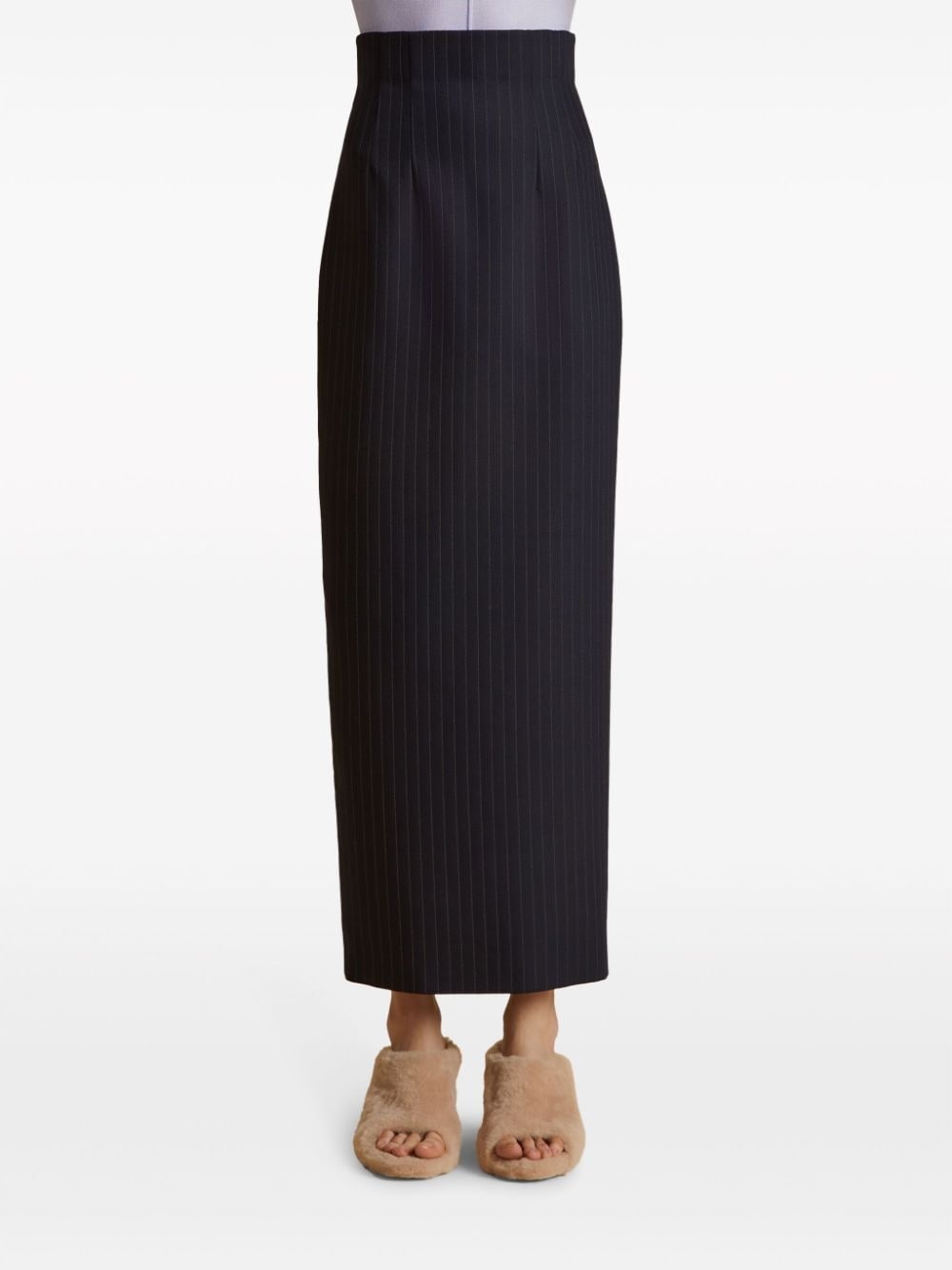 The Loxley pinstriped pencil skirt - 3