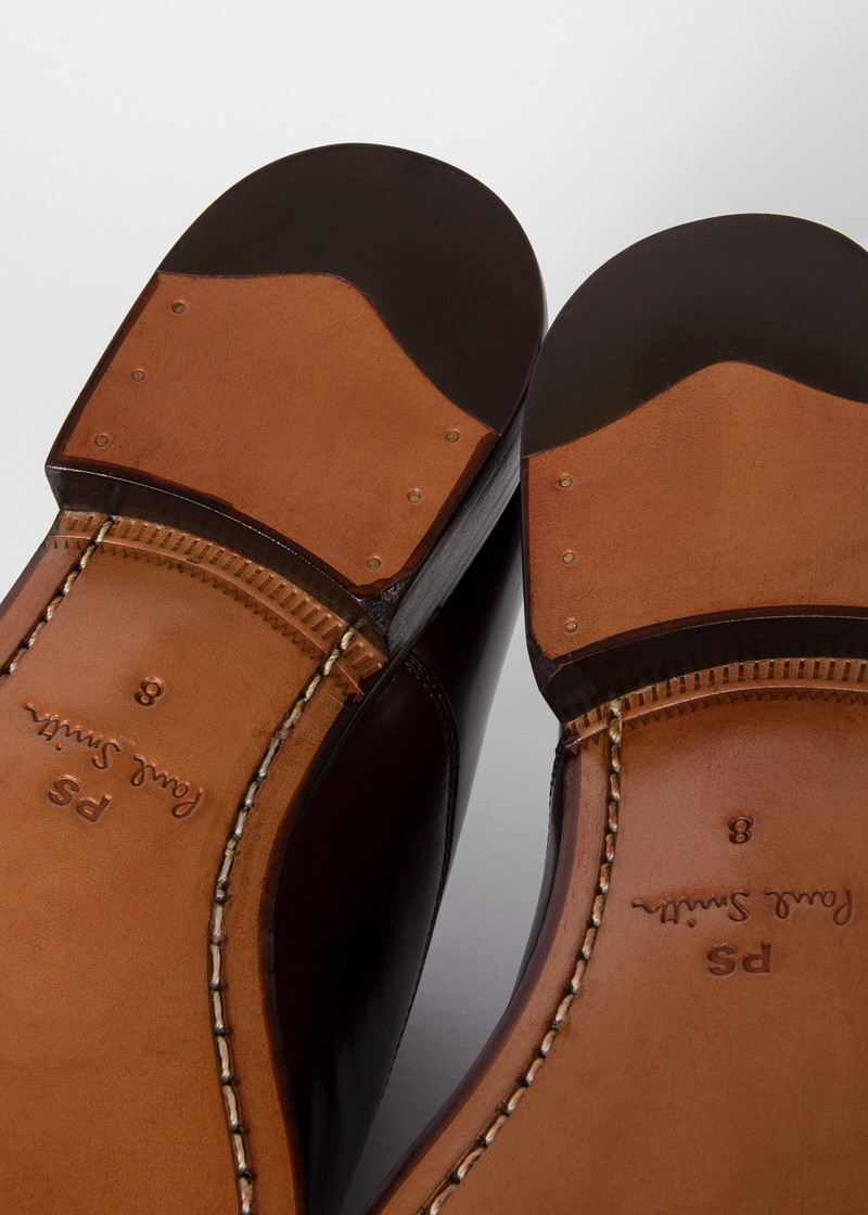 Dark Brown Leather 'Philip' Shoes 6