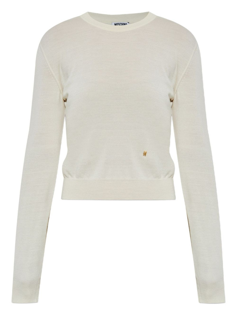 logo-detail wool sweater 1