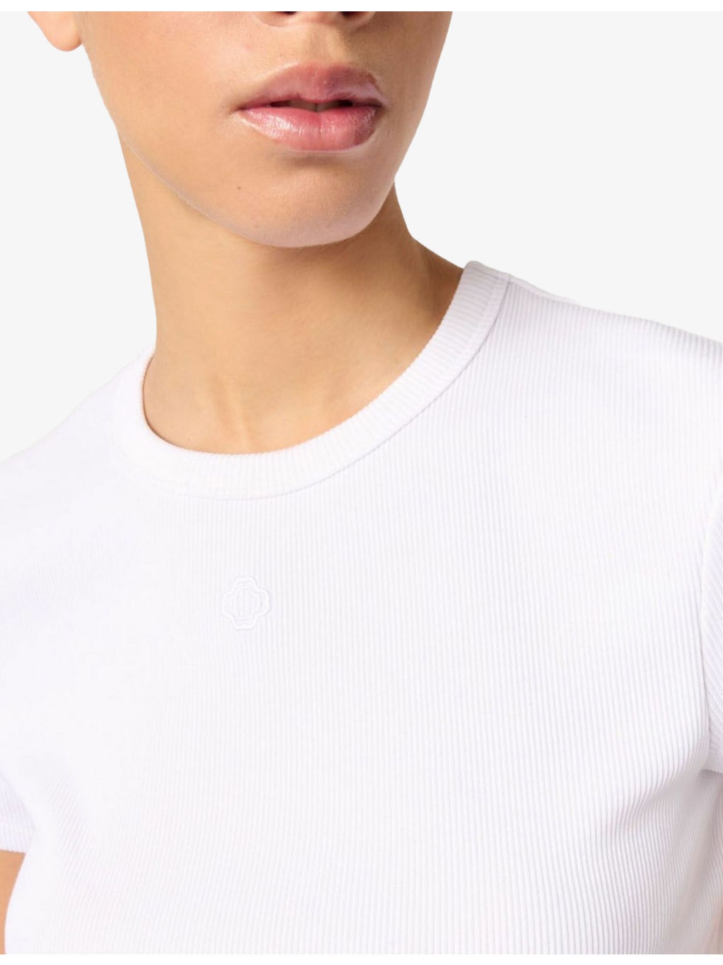 Clover-Embroidered Short-Sleeve Cotton T-Shirt - 6