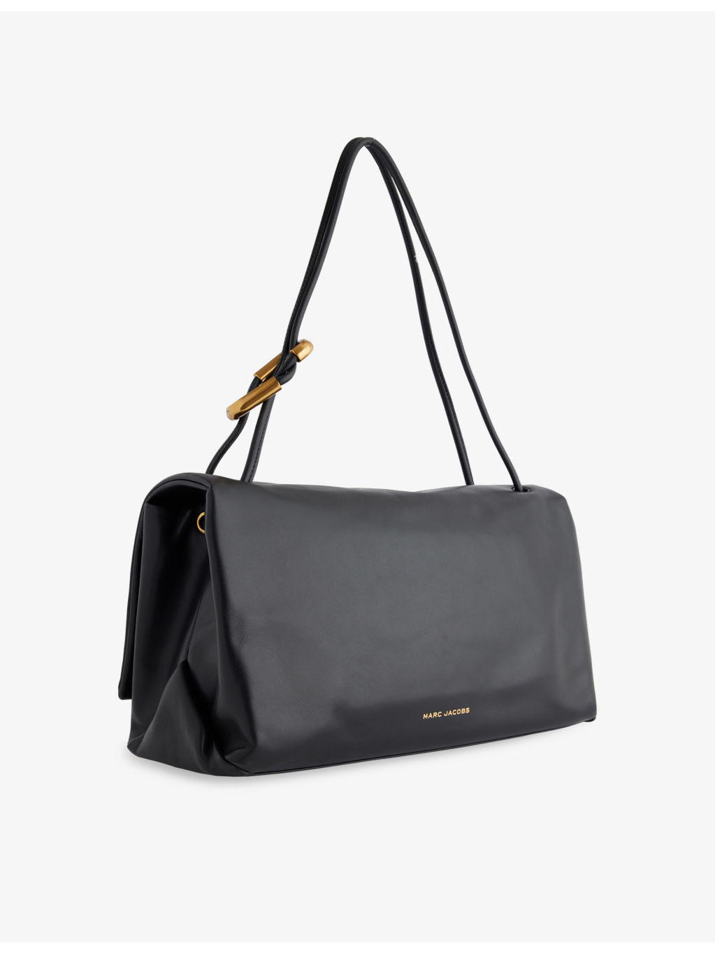 Large Dual-Strap Leather Shoulder Bag - 6