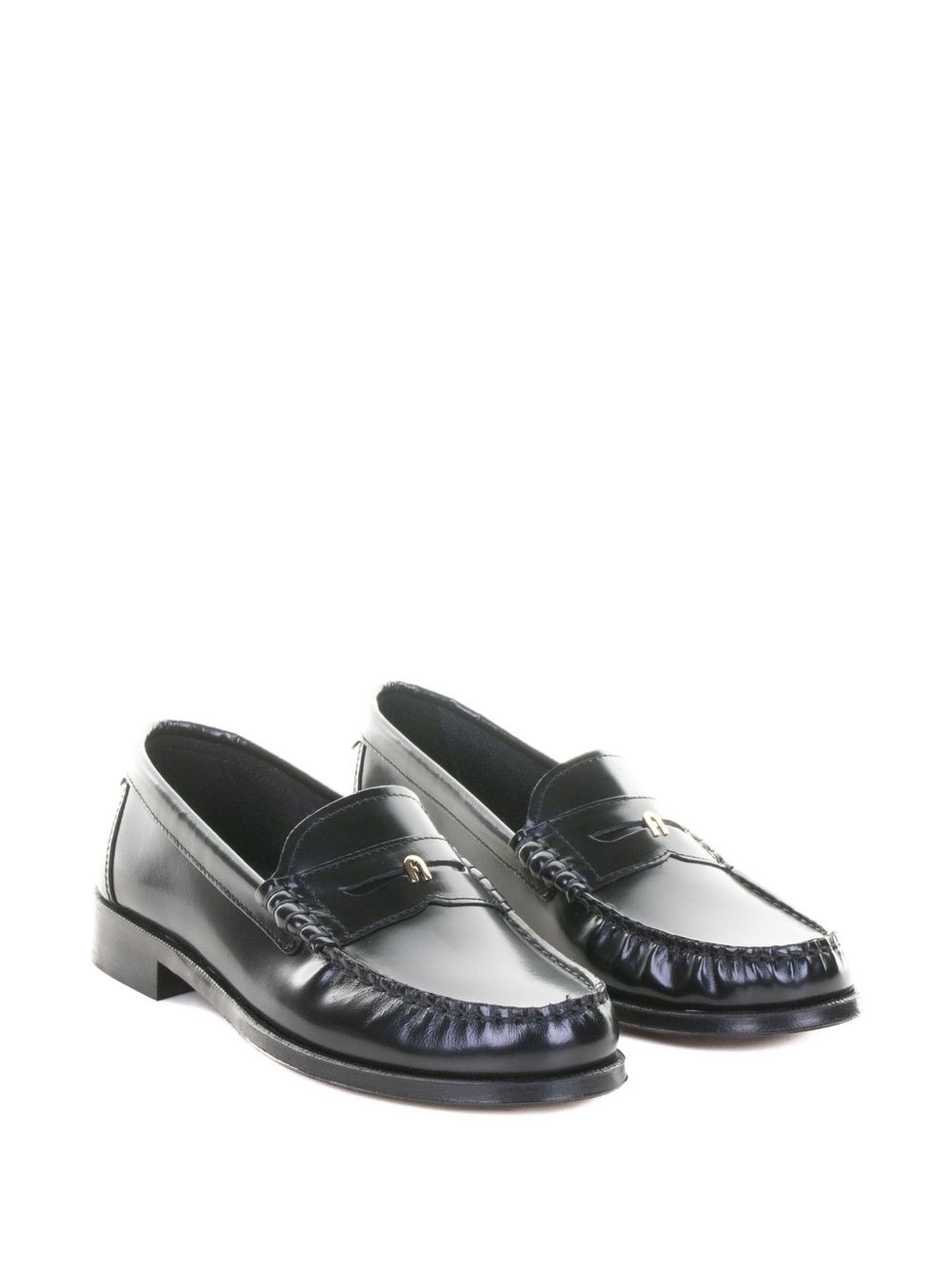 leather penny-strap loafers - 2