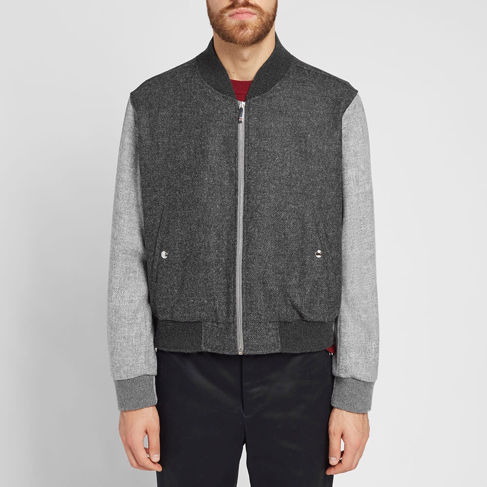 Thom Browne Contrast Shetland Bomber Jacket - 5