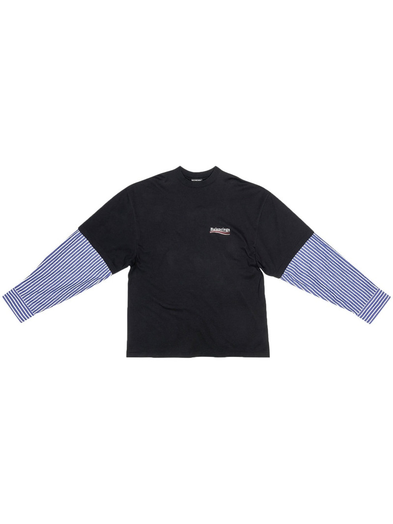 BALENCIAGA Political Campaign layered T-shirt outlook