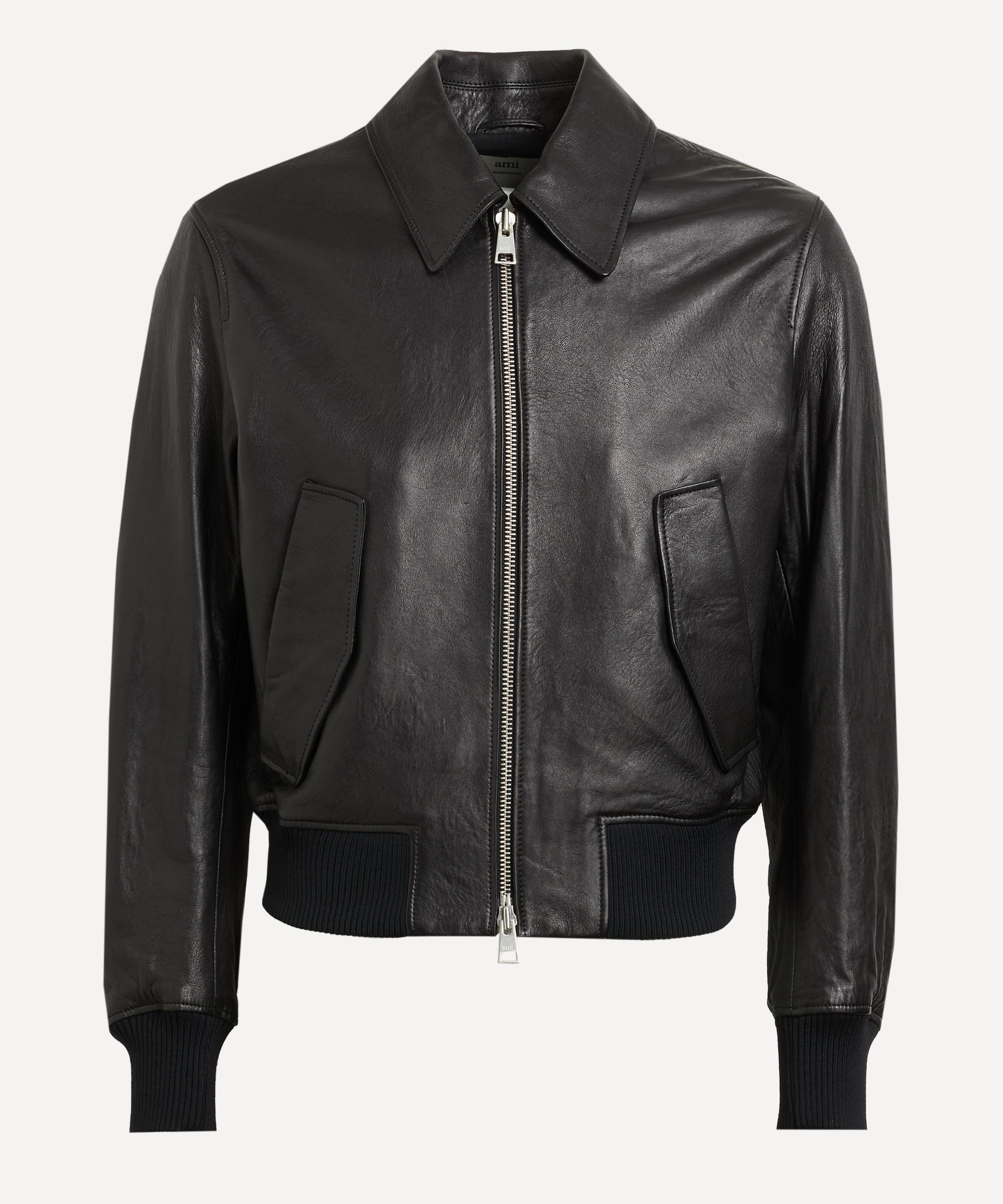 Zipped Leather Jacket - 1