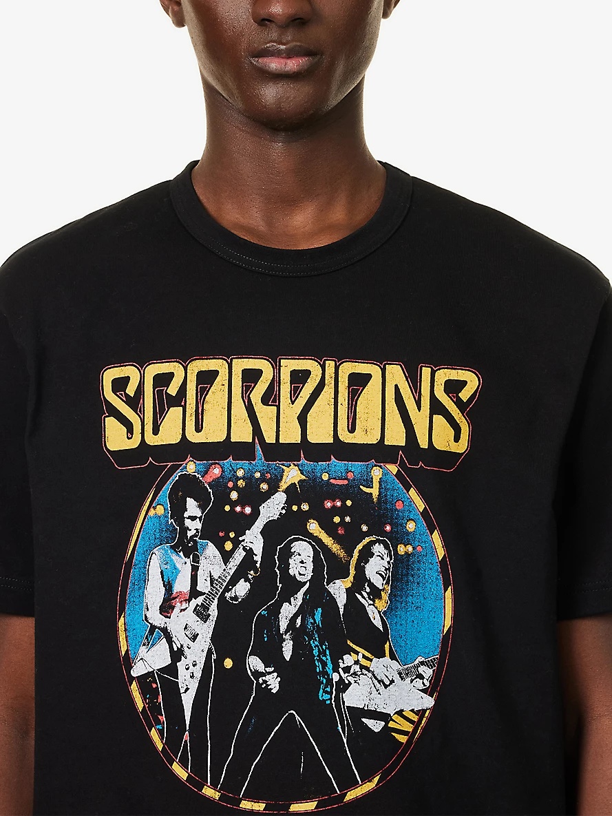 Scorpions graphic-print cotton-jersey T-shirt - 5