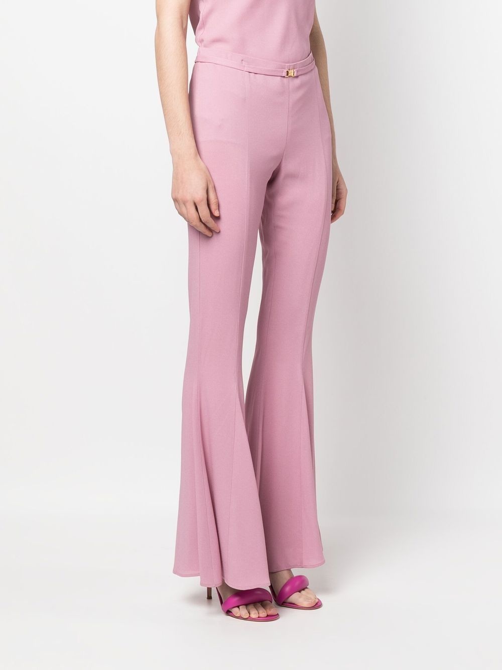 mid-rise flared trousers - 3