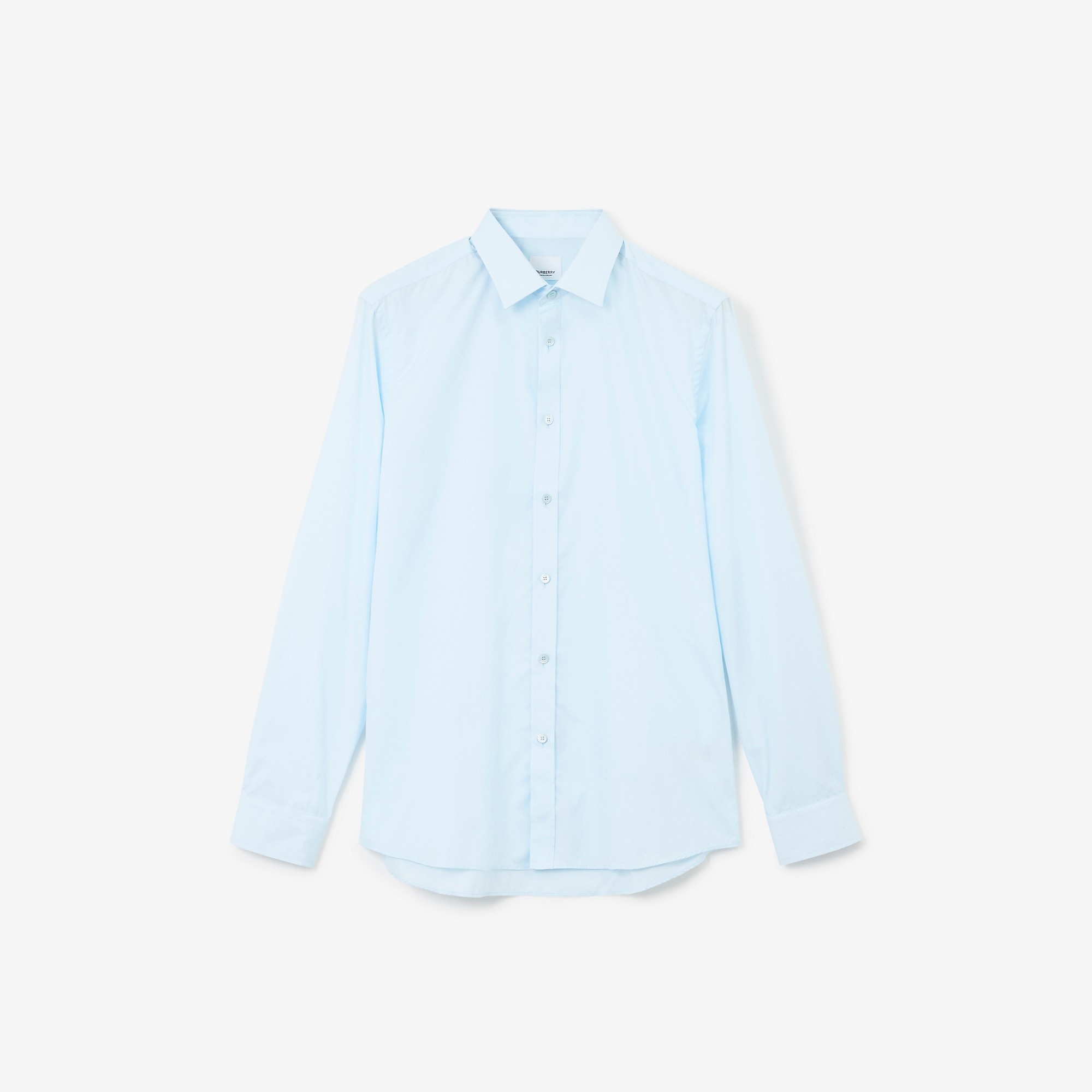 Slim Fit Monogram Motif Cotton Poplin Shirt - 1
