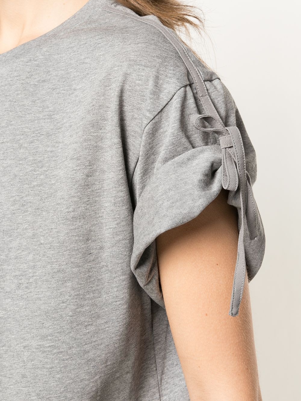 tied short-sleeved T-shirt - 5