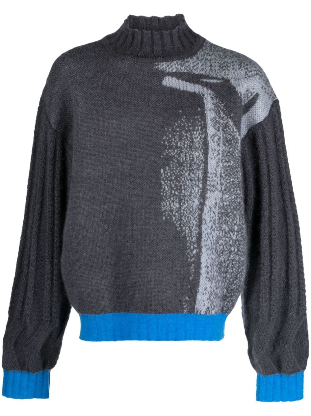 ご*ん様 kiko kostadinov 23aw mariann jumper Kiko Kostadinov Men's' Mariann Knit Sweater in Blue | LN-CC®