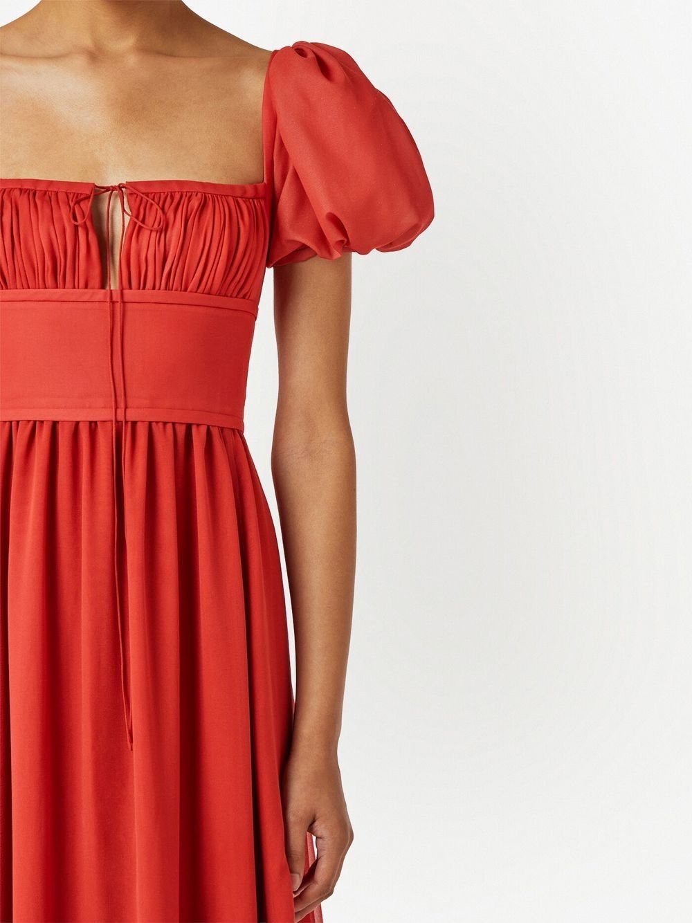 puff-sleeve maxi dress - 5