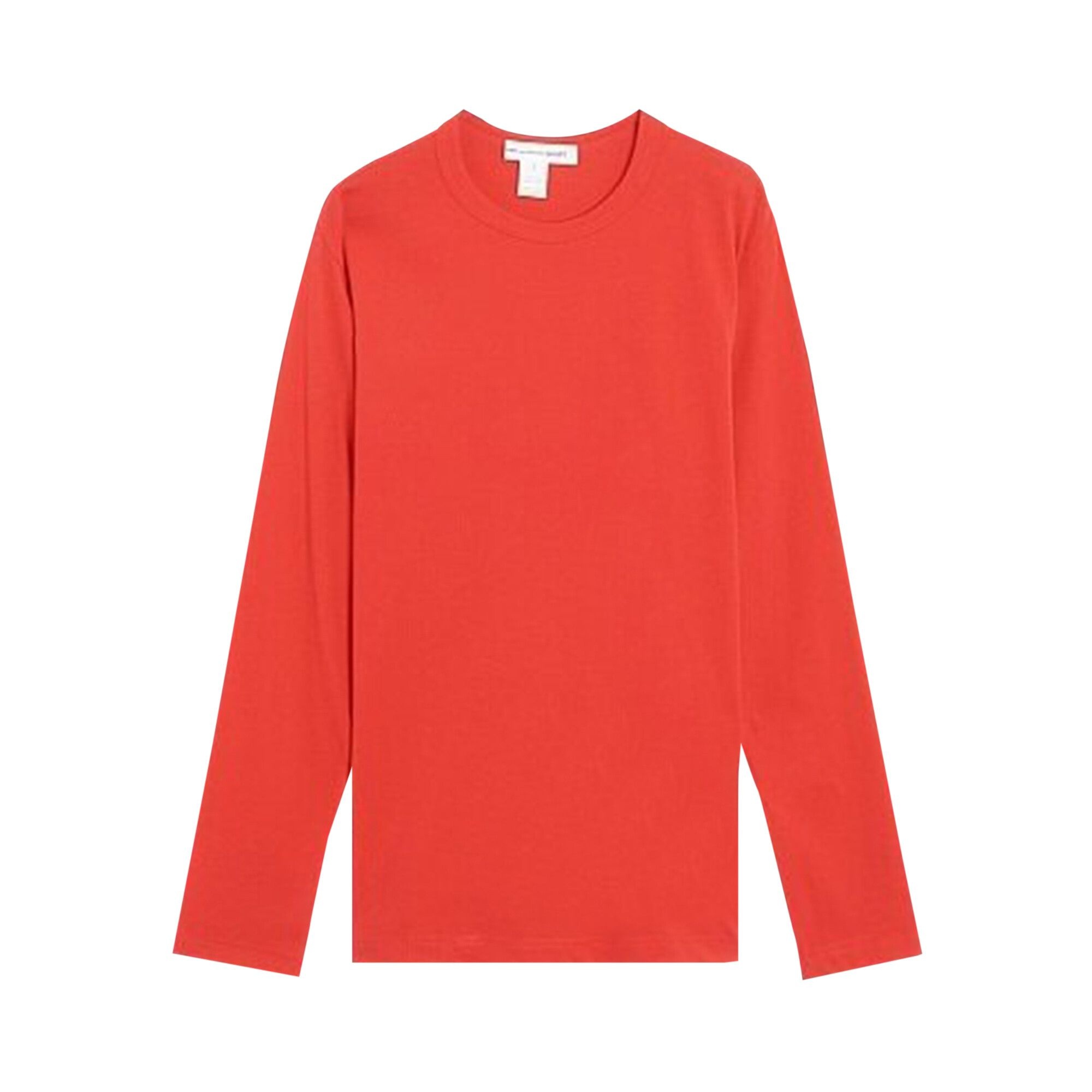 Comme des Garçons SHIRT Rear Logo Long-Sleeve T-Shirt 'Red' - 1