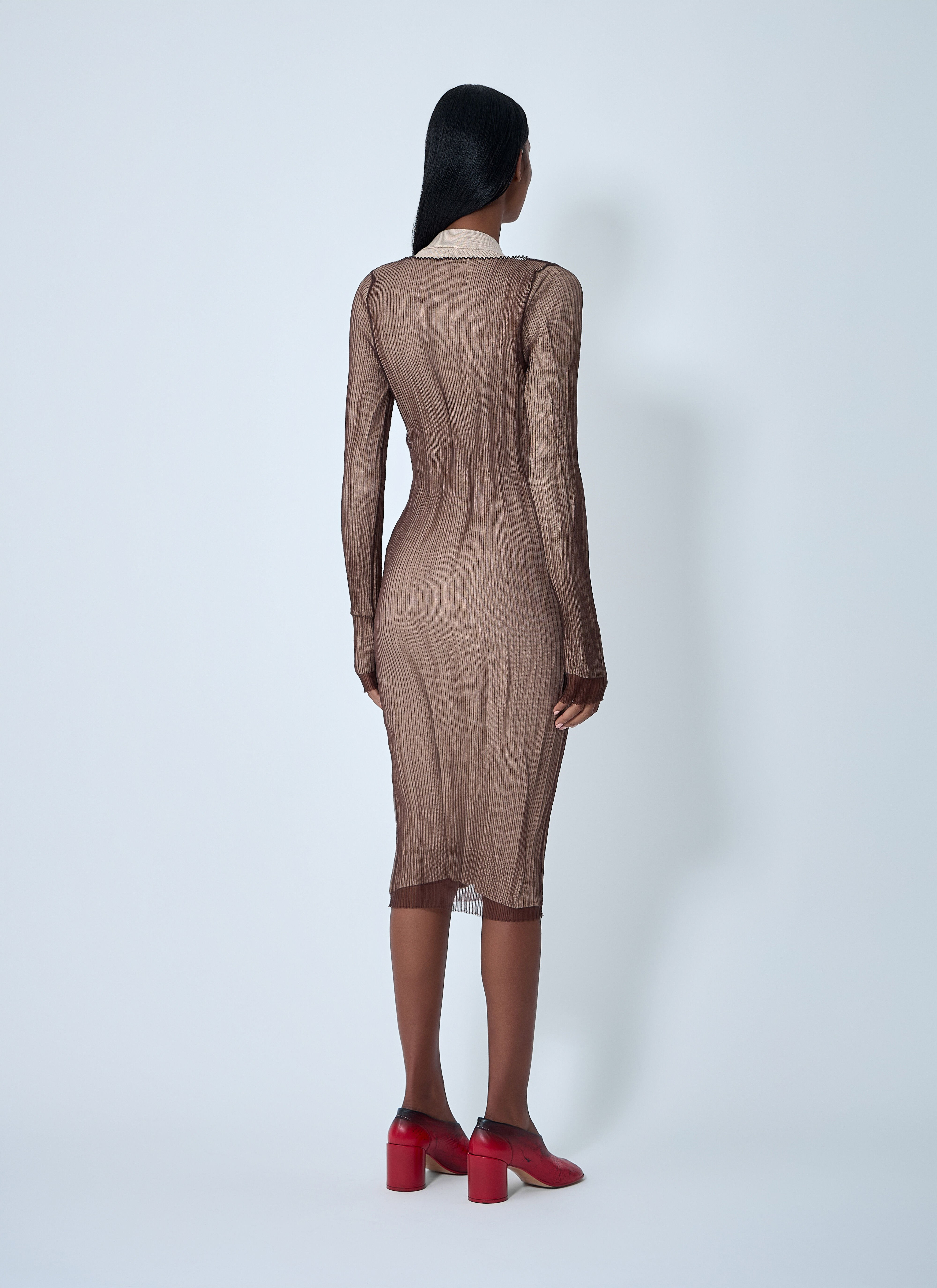 Layered Cardigan Dress - 4