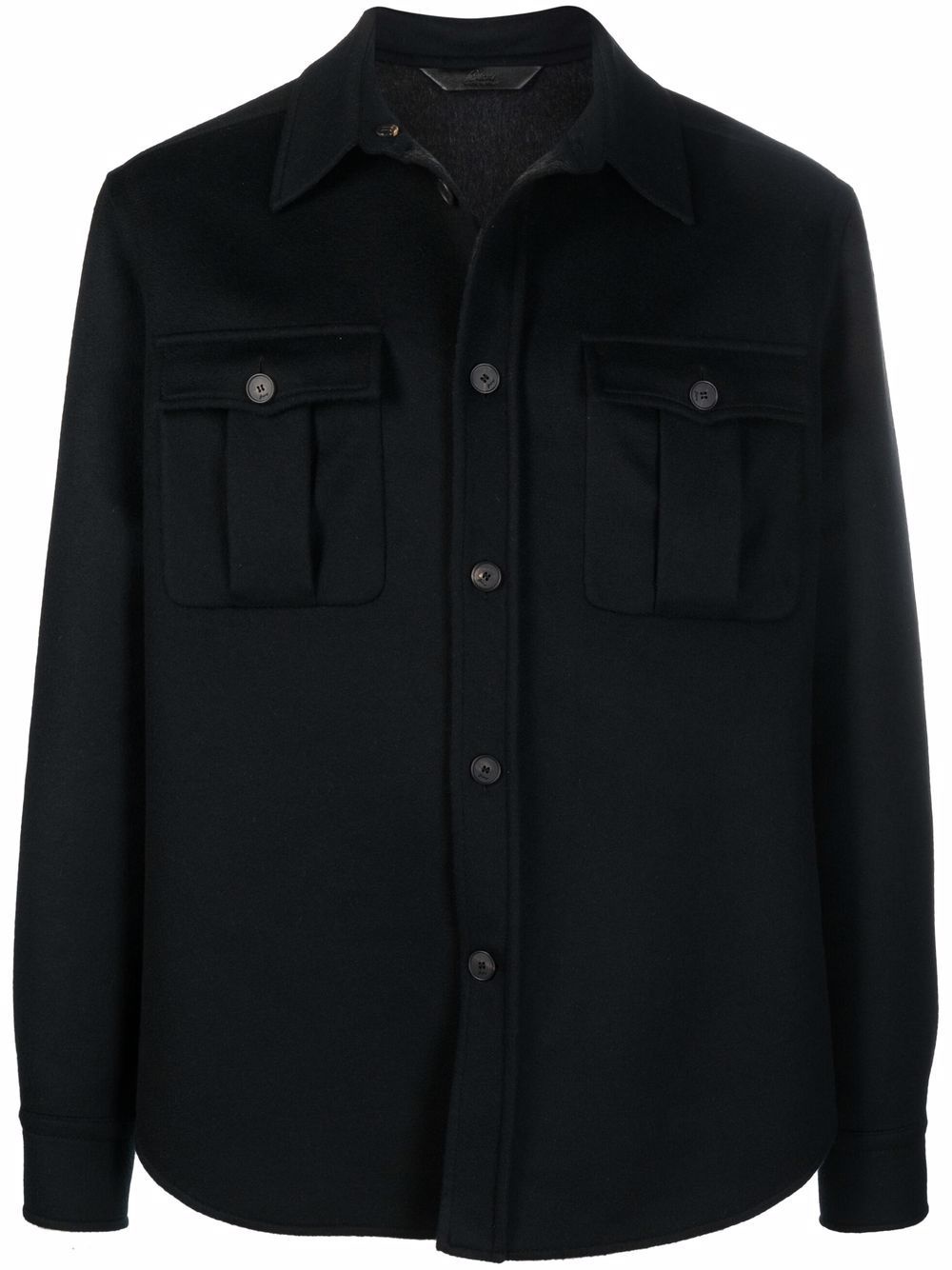 button-front shirt jacket - 1