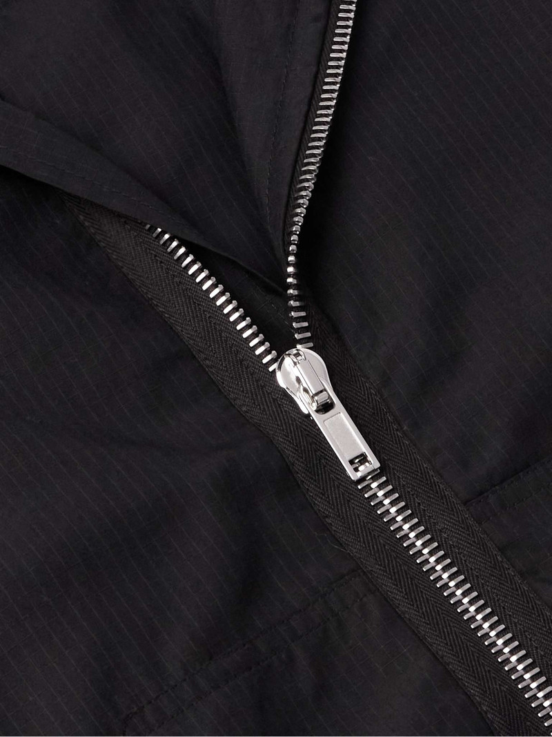 Padded Webbing-Trimmed TENCEL™ Lyocell-Ripstop Hooded Bomber Jacket 5