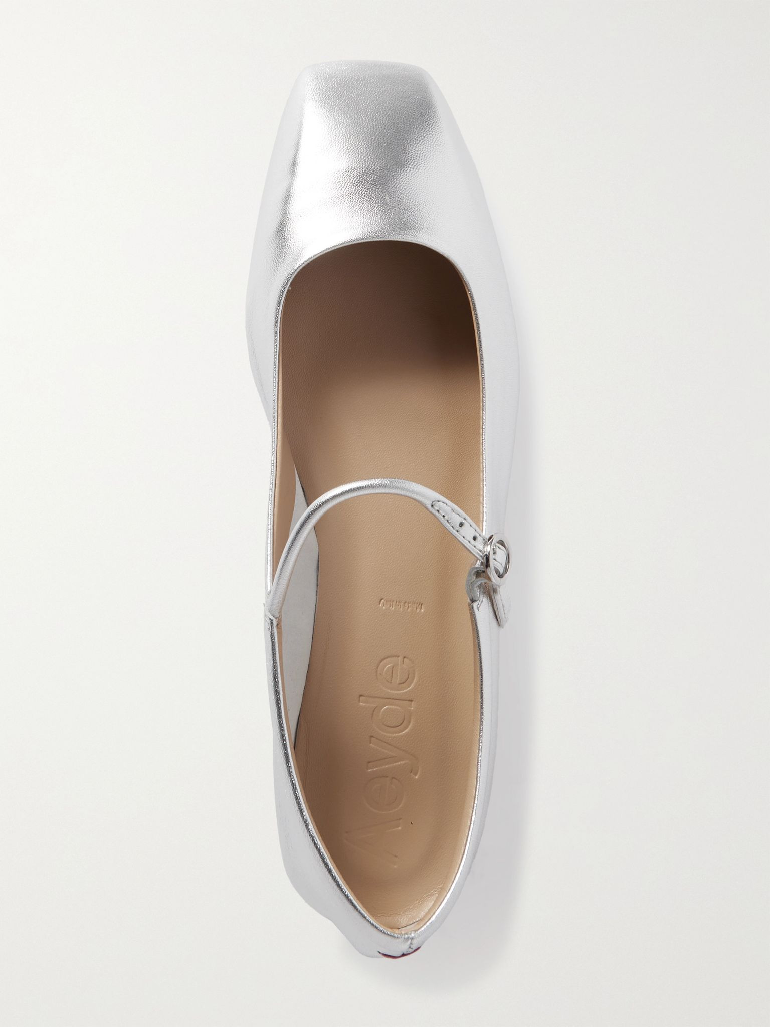 Uma leather Mary Jane flats Silver - 5