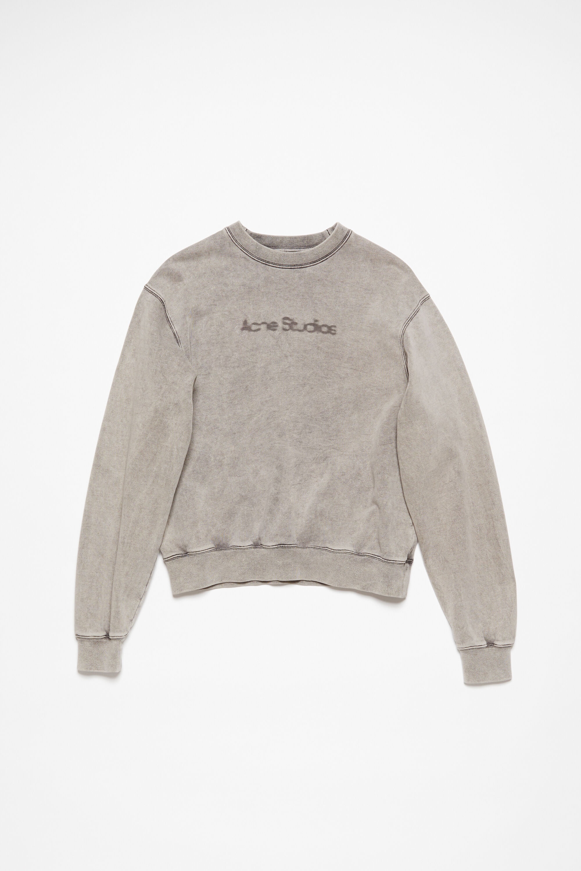 Blurred logo sweater - Faded Grey - 1