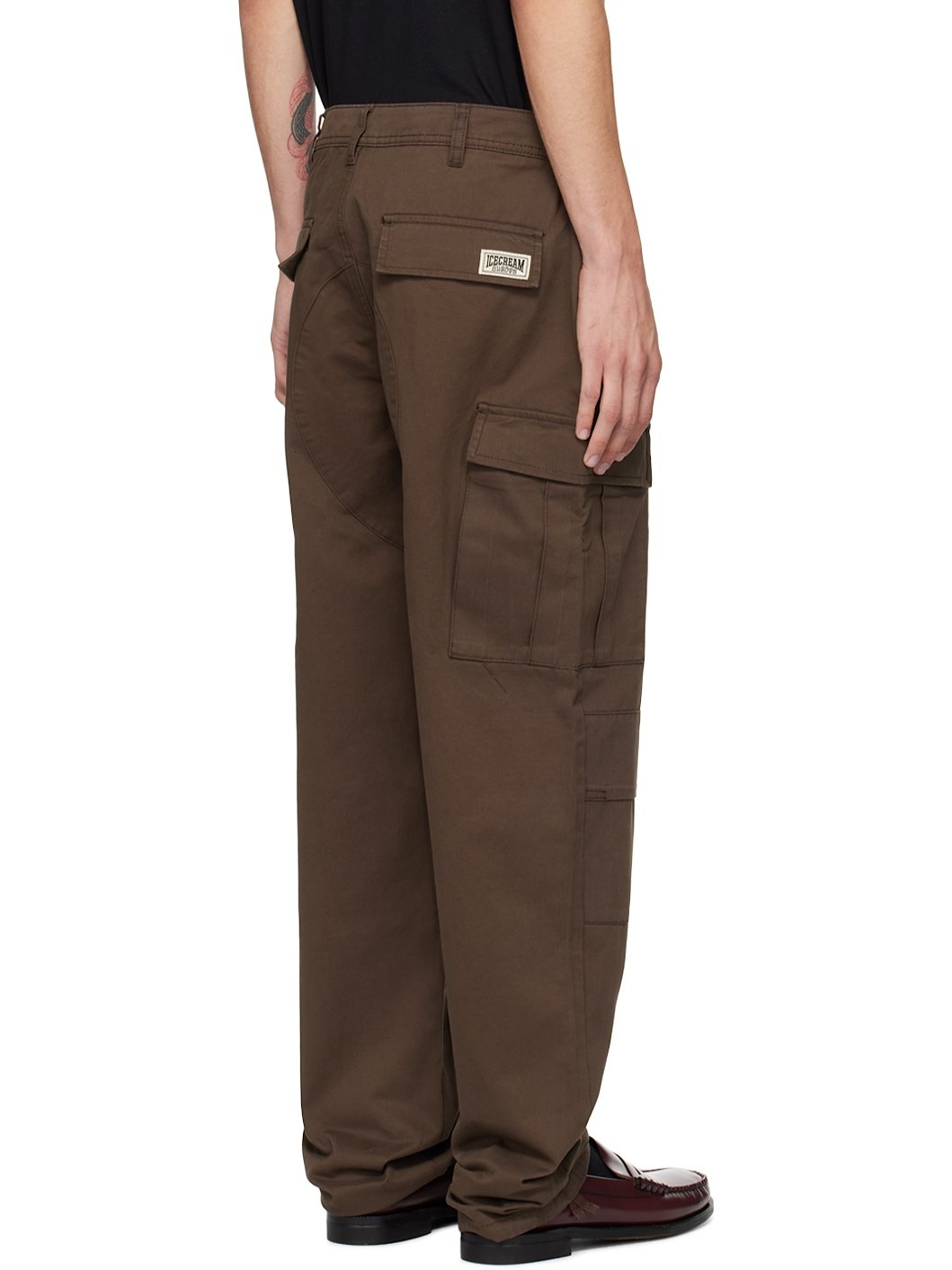 Brown Running Dog Cargo Pants - 3