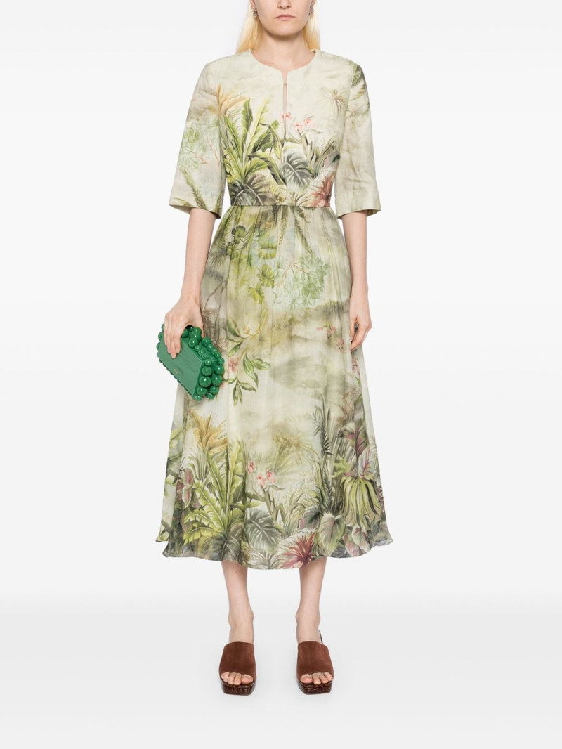 ELIE SAAB safari-print dress outlook