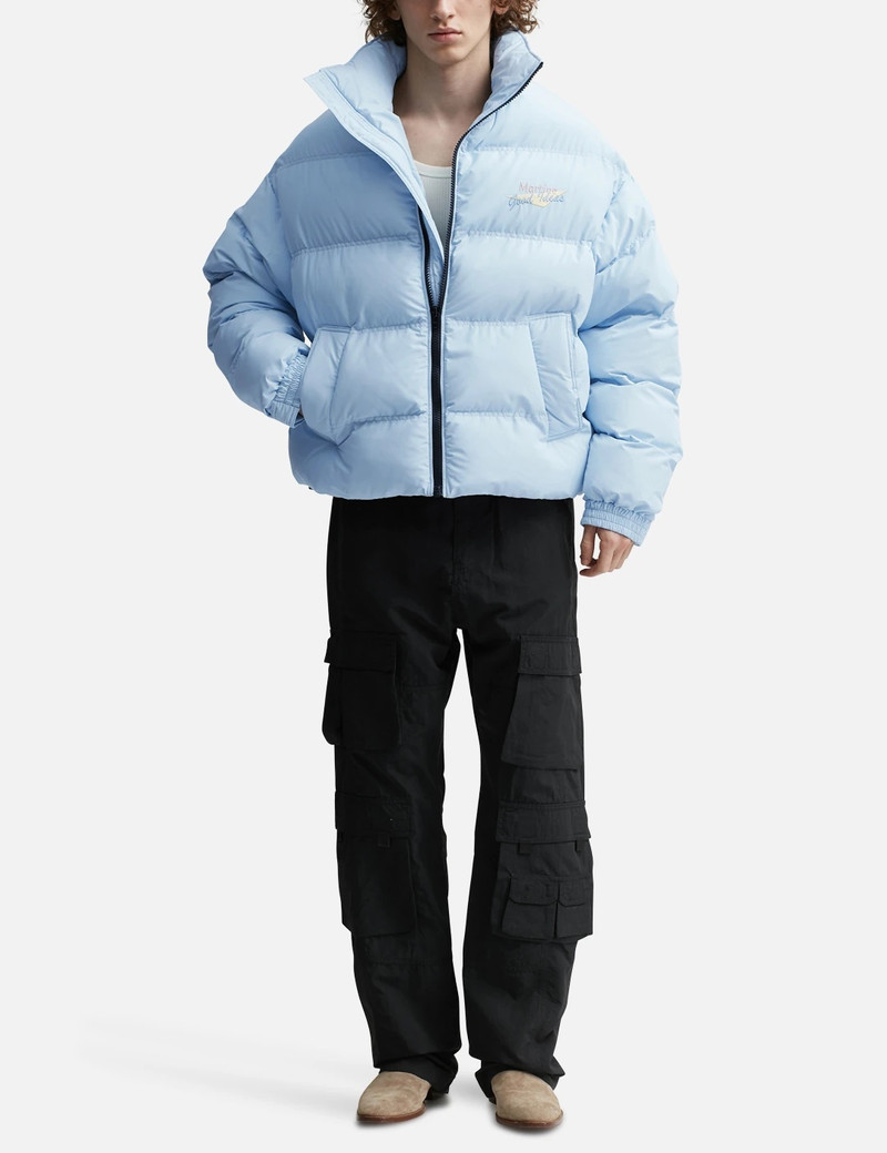 Martine Rose Martine Rose – Doll Puffer Jacket Icy Blue outlook