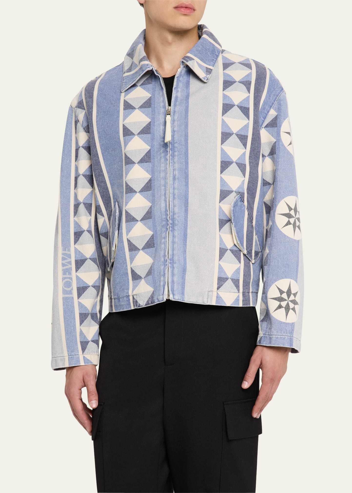Men's Compass Denim Full-Zip Blouson - 4