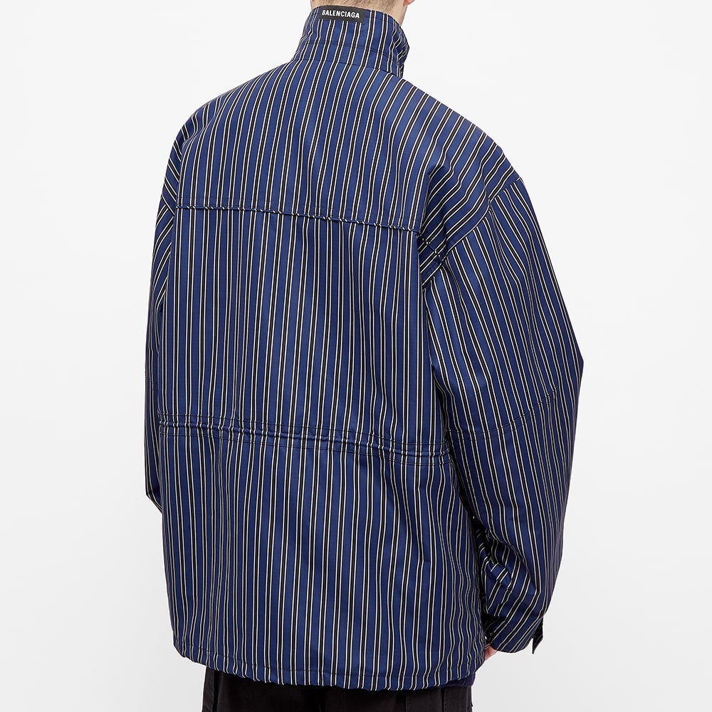 Balenciaga Stripe Ripstop Oversized Parka - 6