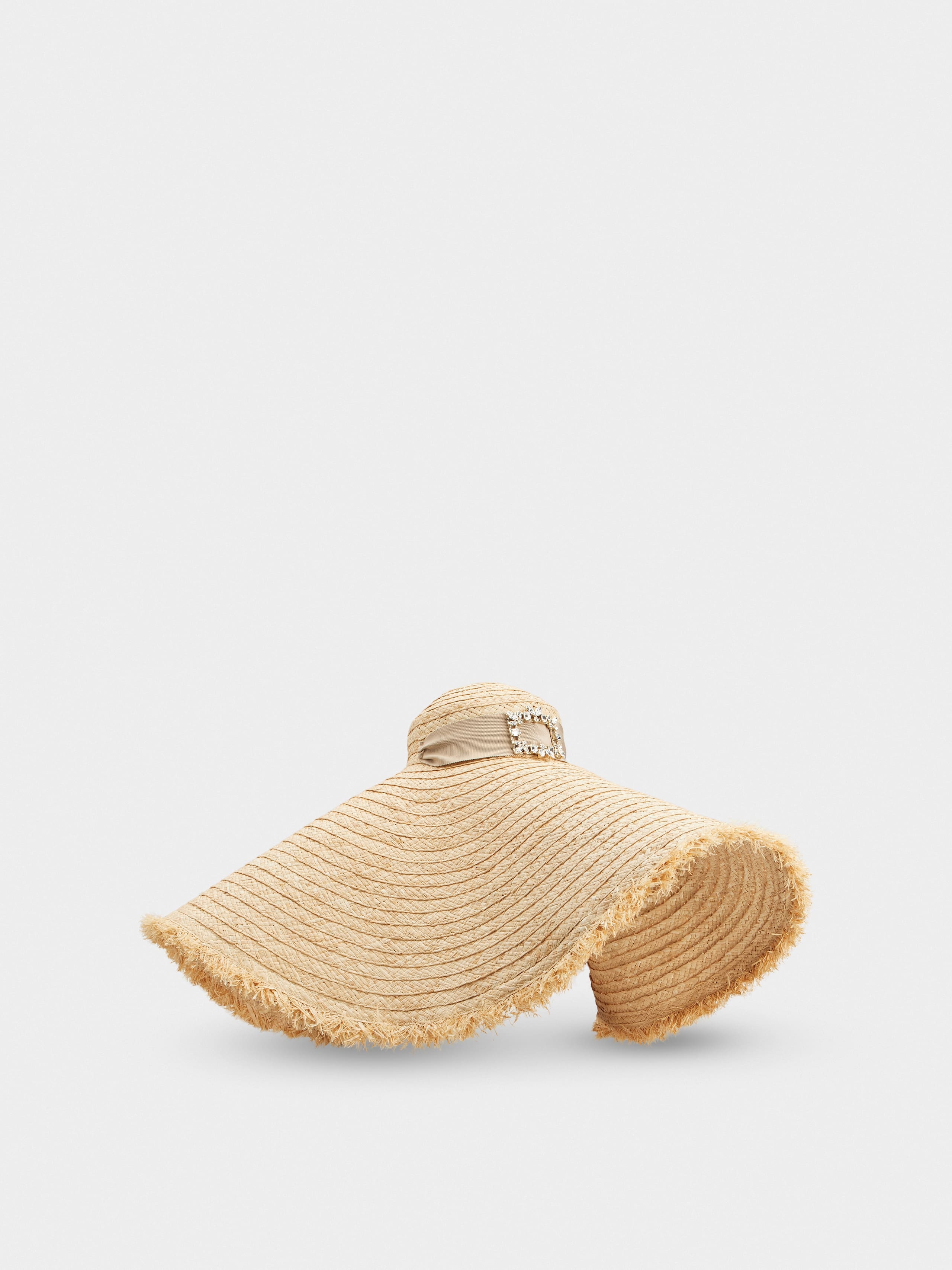 Broche Vivier Hat in raffia - 2