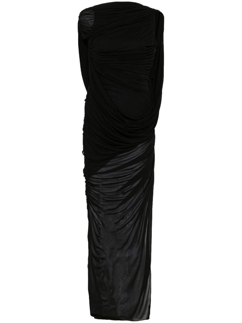 draped backless gown 1