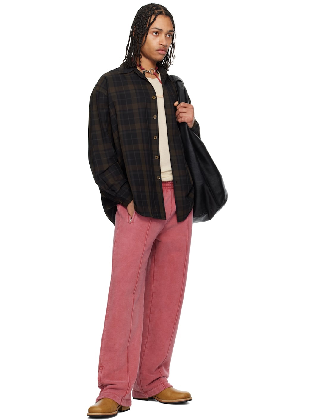 Black & Brown Borrowed Shirt - 5