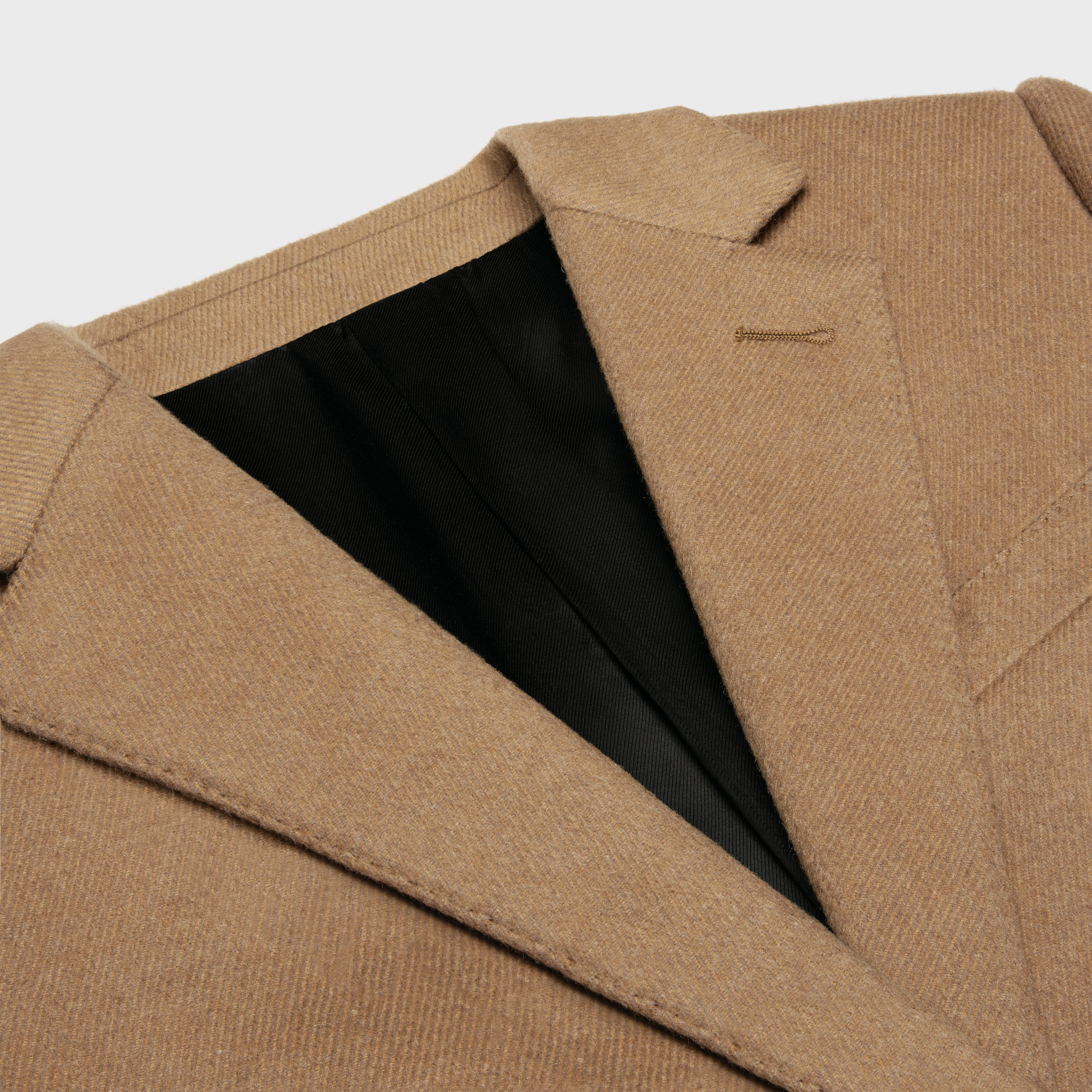 Chesterfield coat in brushed cashmere - 3