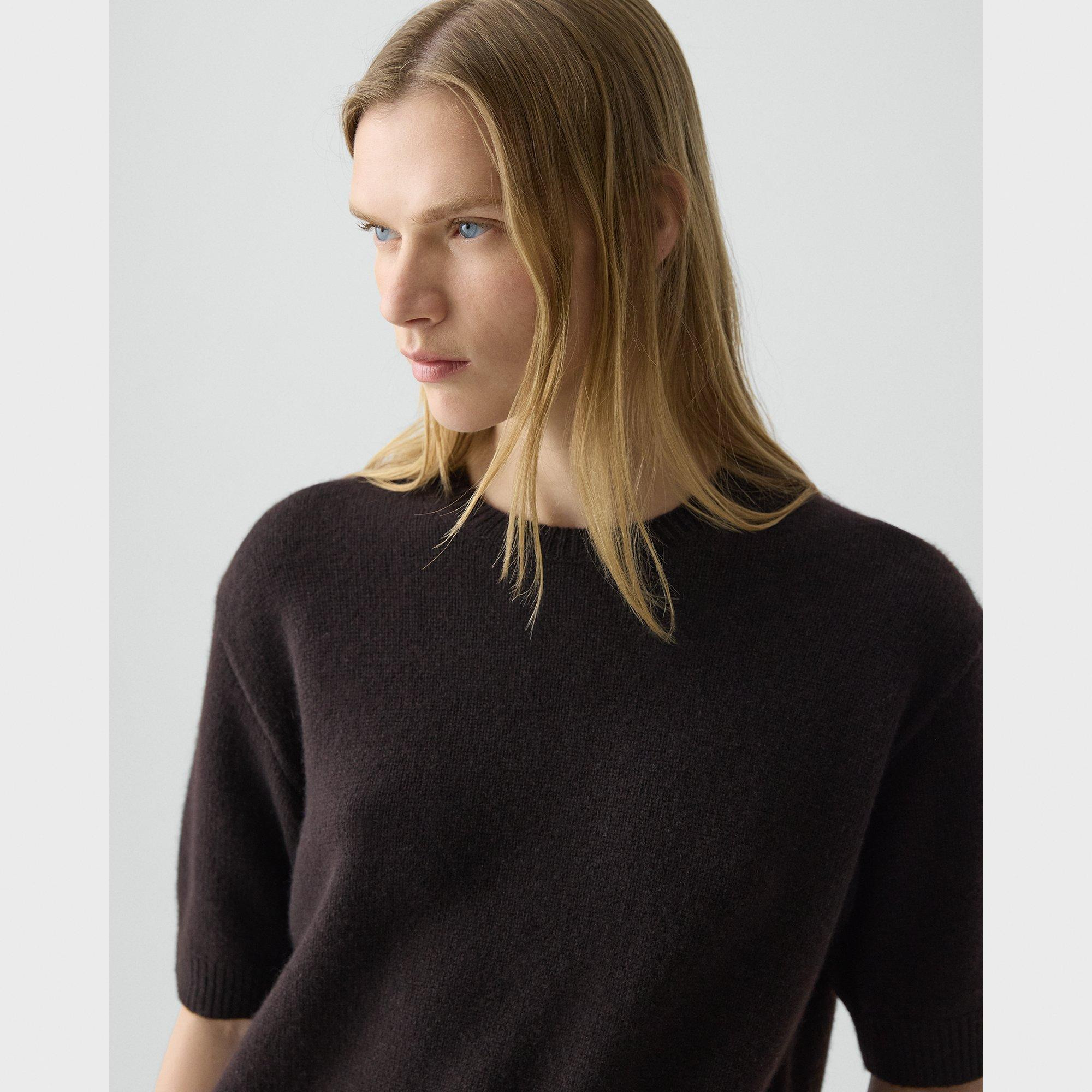 Cropped Tee in Cashmere - 5