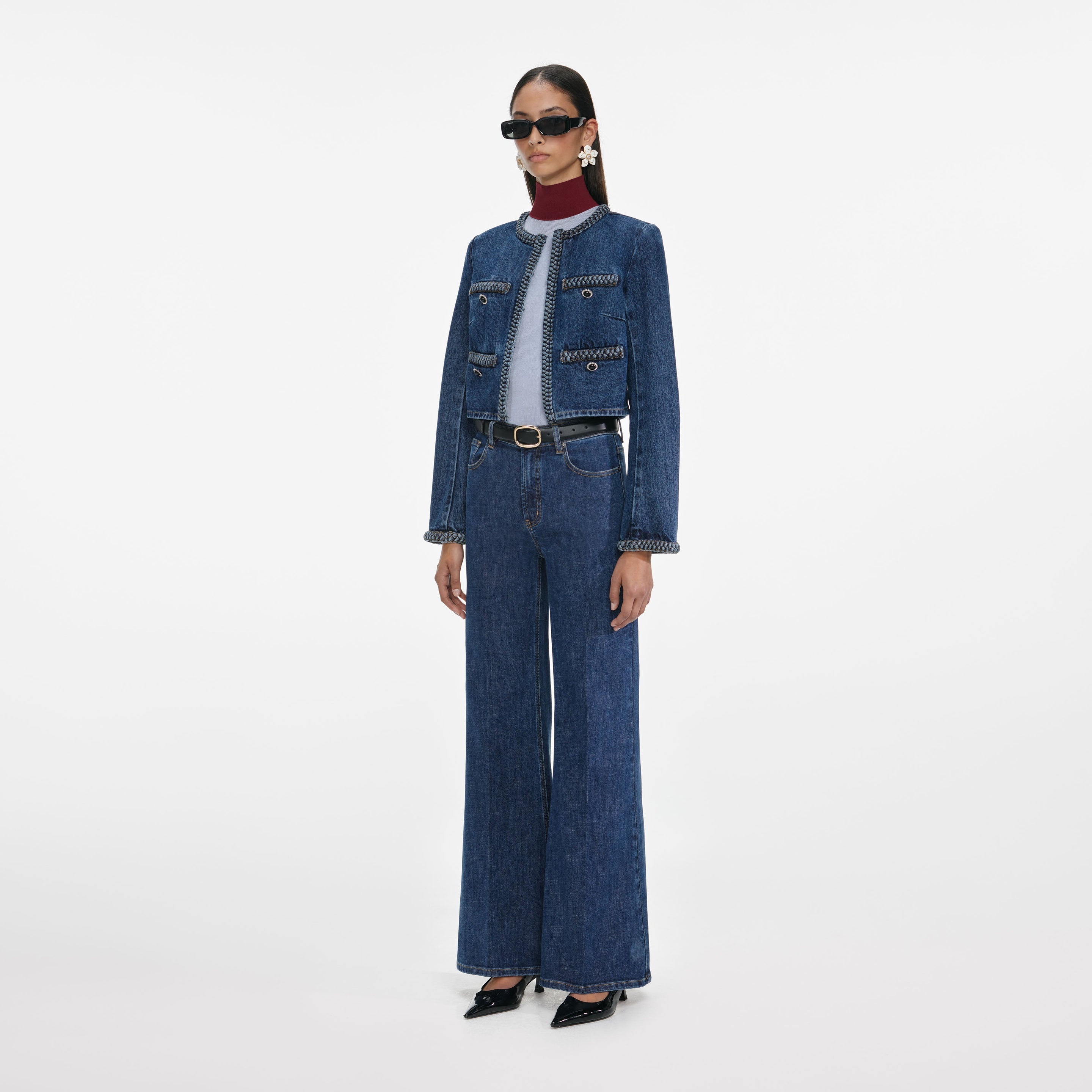 Denim Braided Jacket - 2
