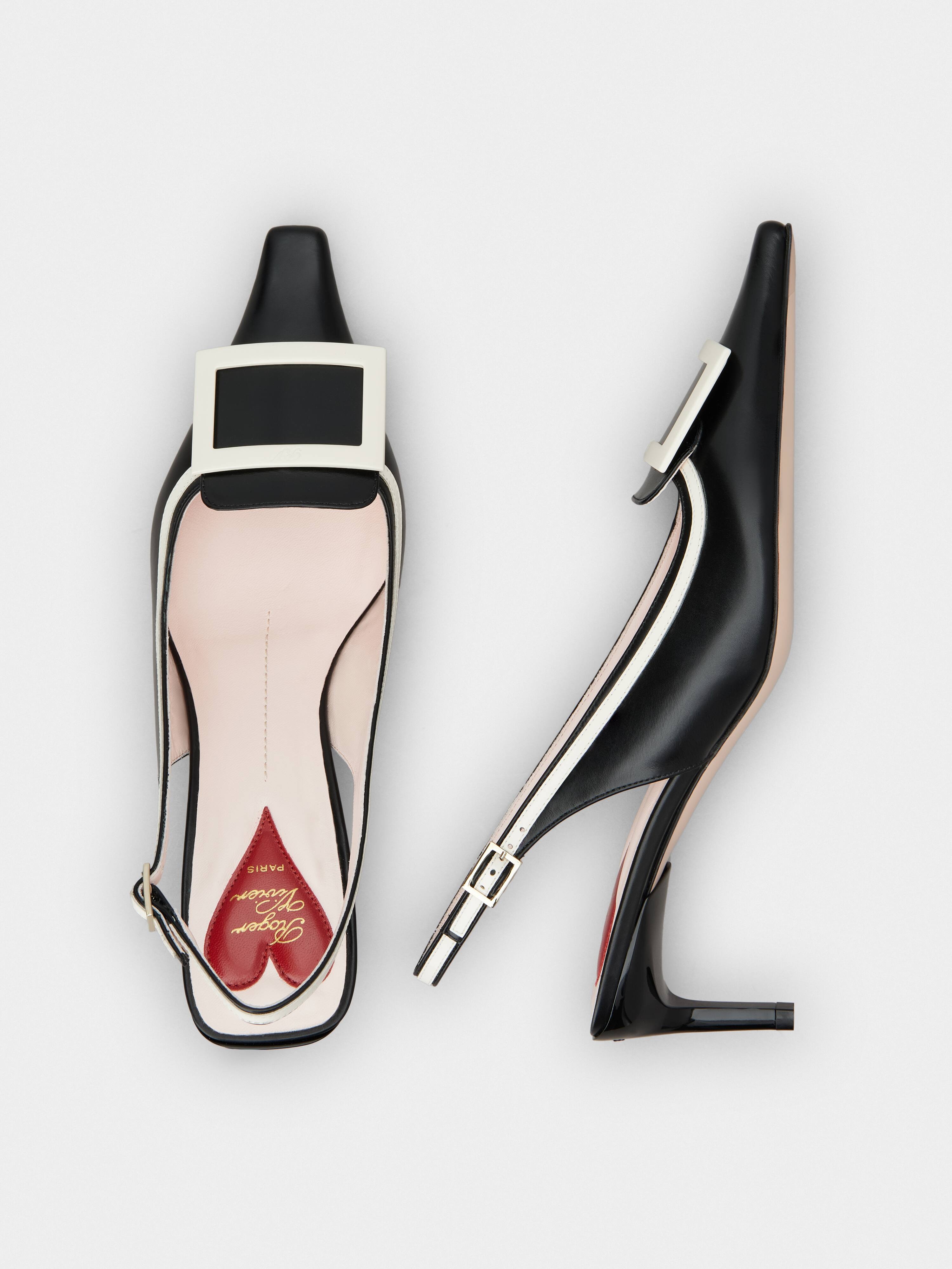 パンプス [Roger Vivier] Viv' CanardSlingbackPumps inleather Viv' Canard Slingback Pumps in leather Black Woman