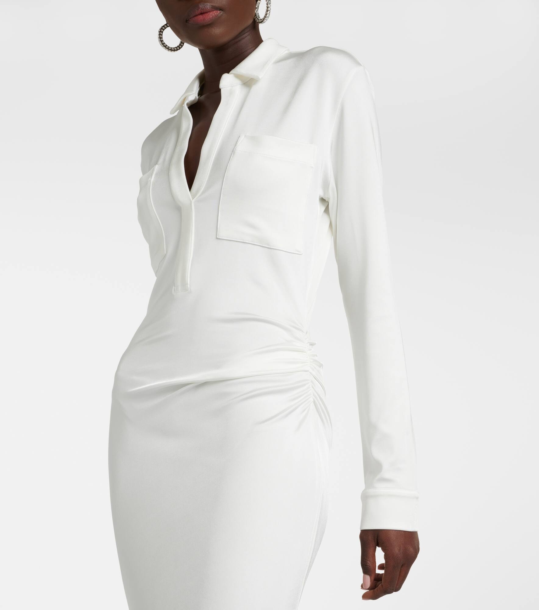 Iana gathered jersey maxi dress - 5