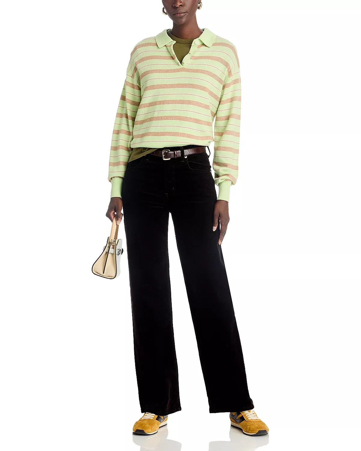Cashmere Striped Polo Shirt - 2