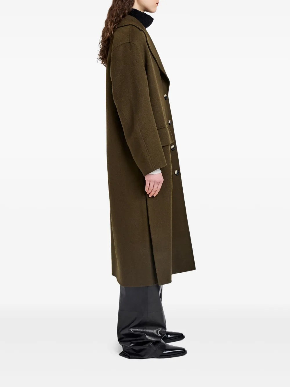 Tammy Coat in Double Face Wool - 4