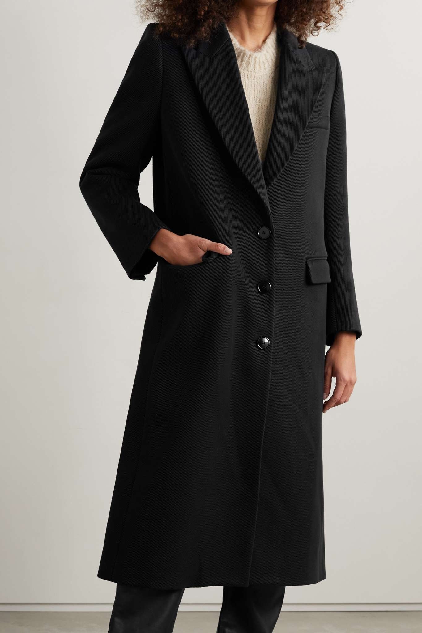 Giboleen cotton, wool and cashmere-blend corduroy coat - 3