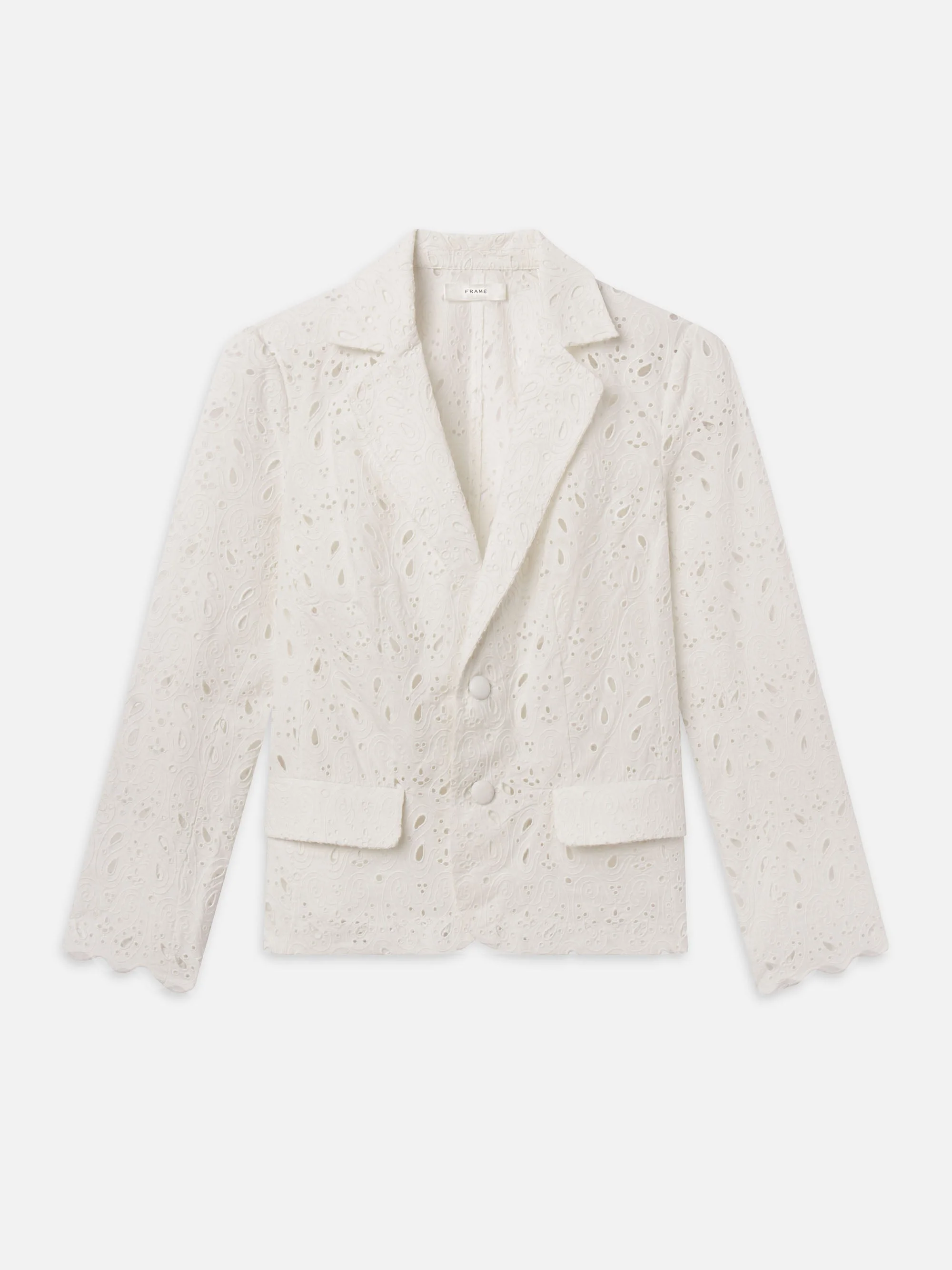 The Paisley Eyelet Classic Blazer - 1