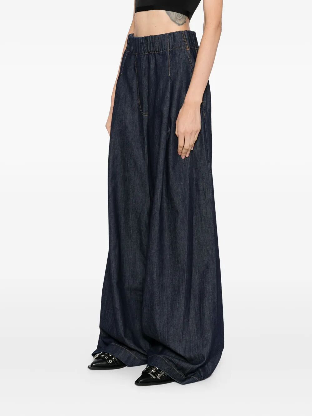 Dries Van Noten Women "Pila Denim" Pants - 5