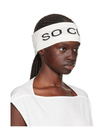 Rick Owens DRKSHDW Off-White 'So Cunt' Headband outlook