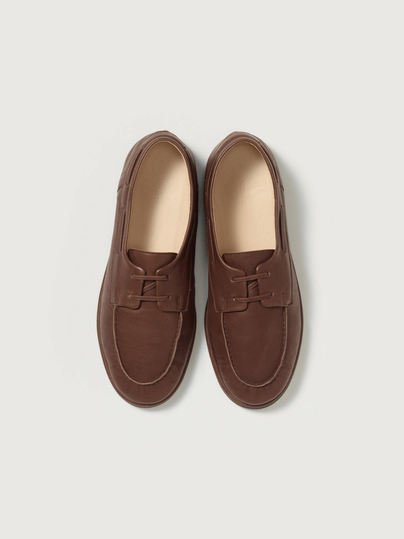 AURALEE SOFT LEATHER DECK SHOES outlook