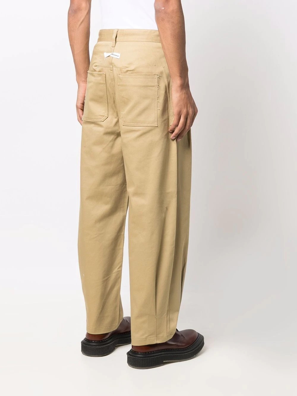 pleated straight-fit trousers - 5