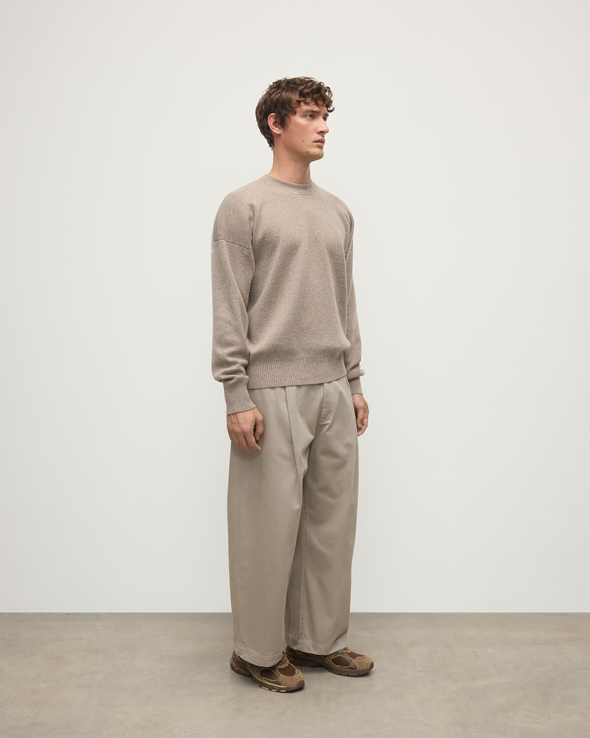 Relaxed Milano Stitch Brown Jumper - 3