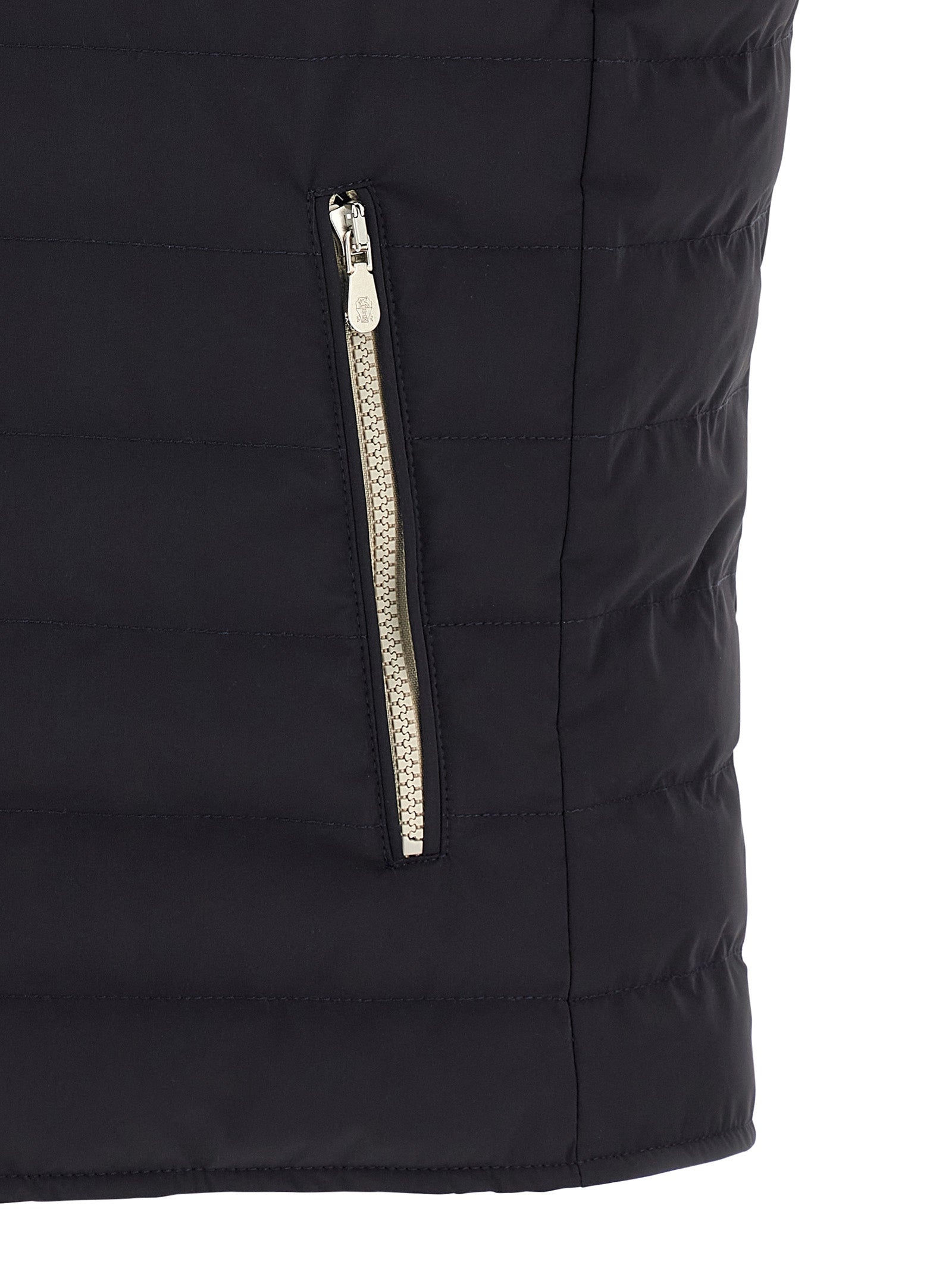 Quilted Vest Gilet Blue - 4