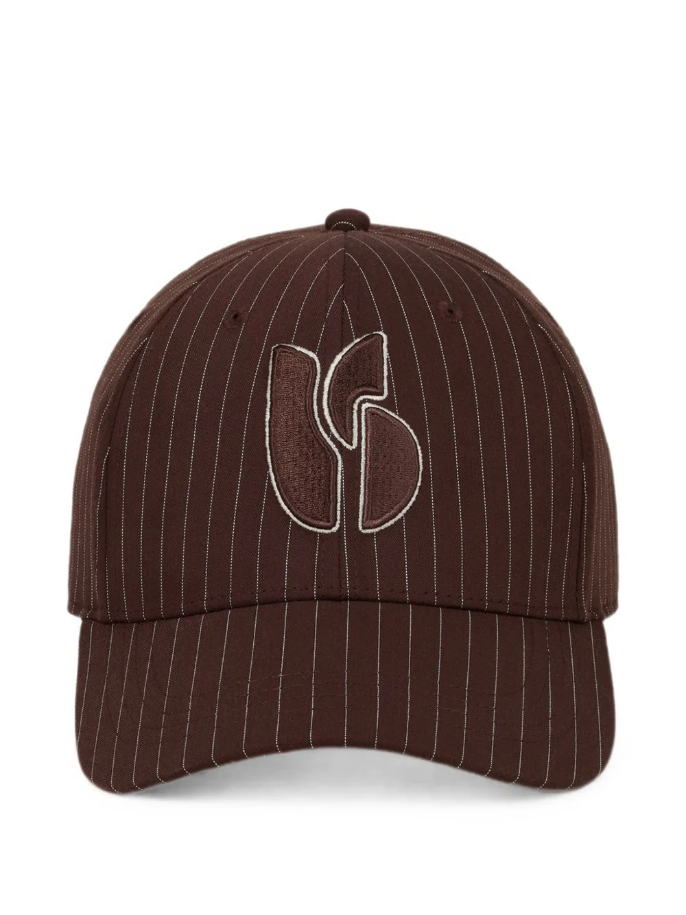 Harlow pinstripe logo-embroidered cap - 1