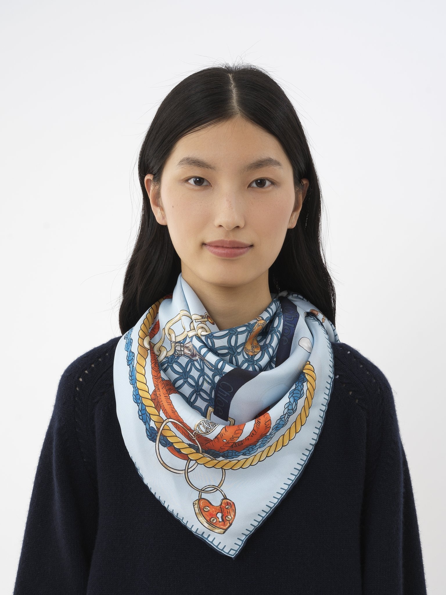 SQUARE SCARF IN SILK - 2