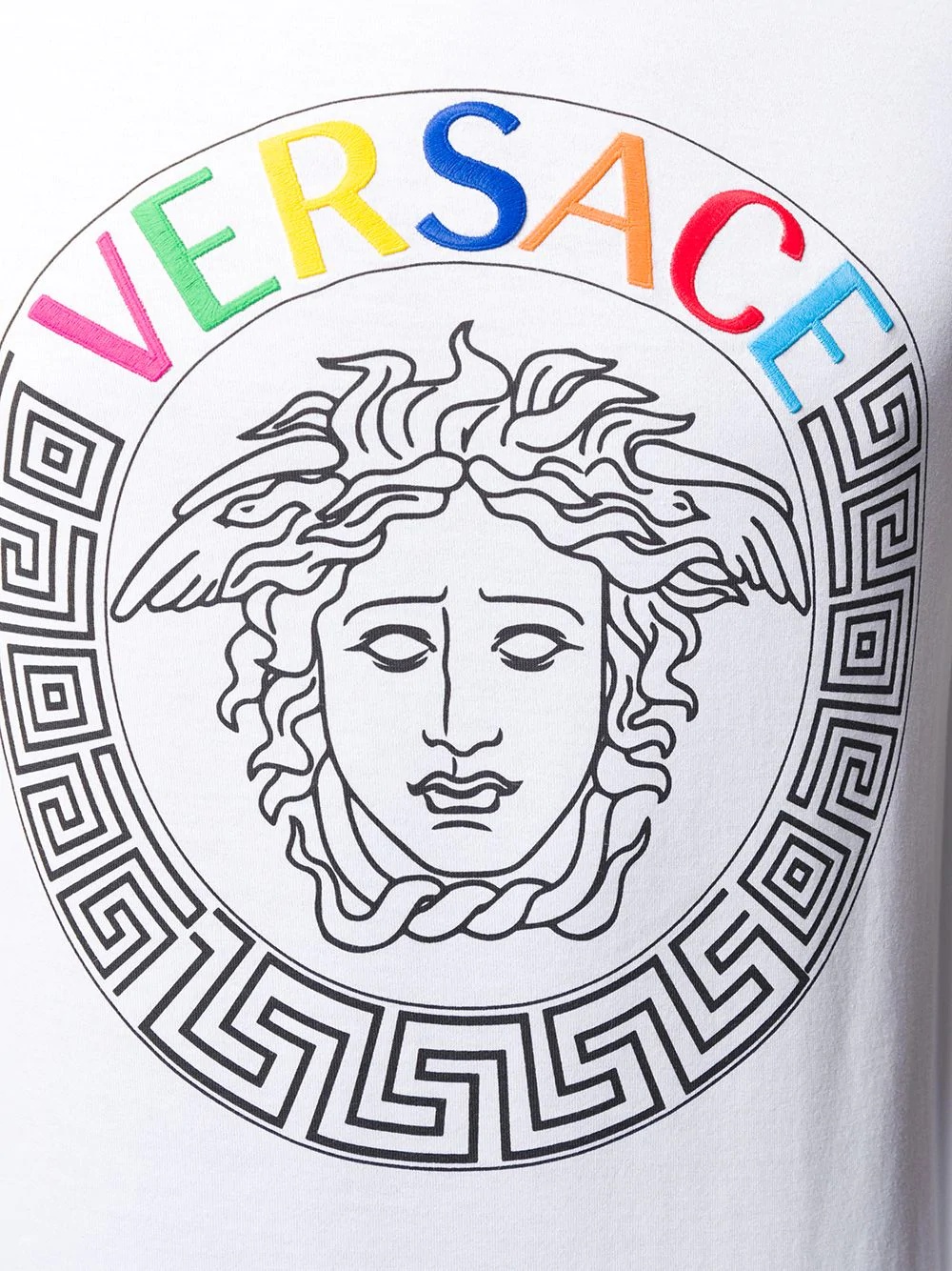 embroidered logo Medusa T-shirt - 5