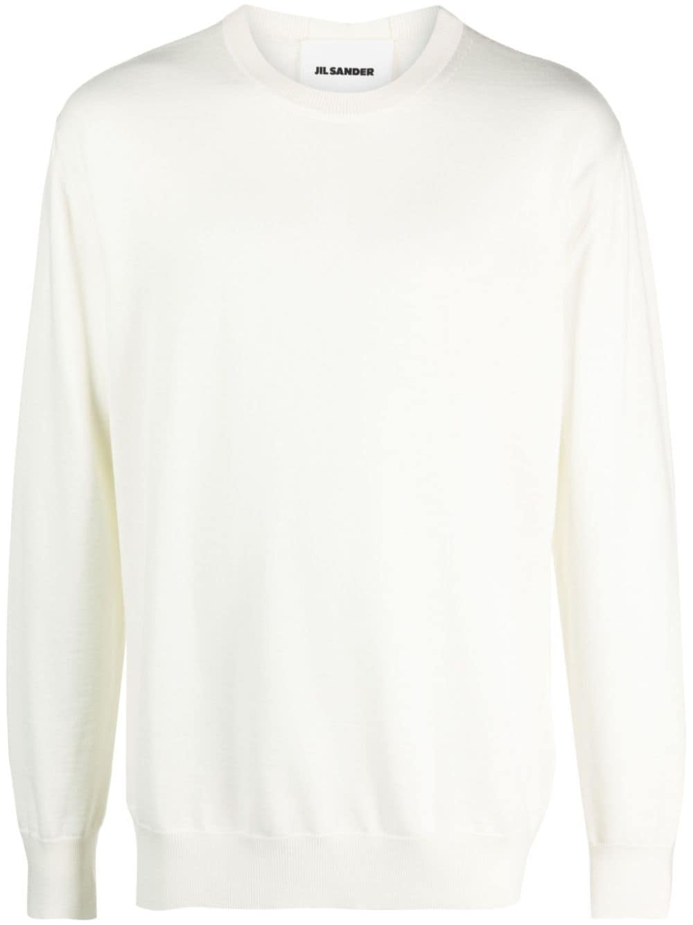 crew-neck wool jumper - 1