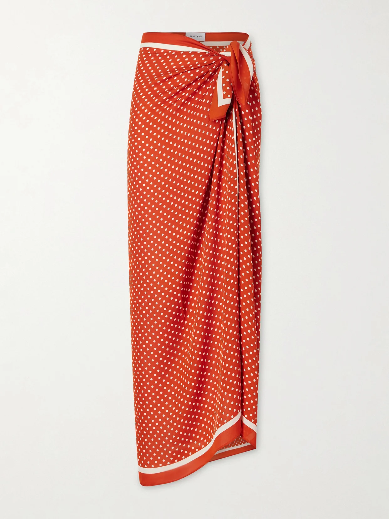 Polka-dot Silk-georgette Pareo - 1